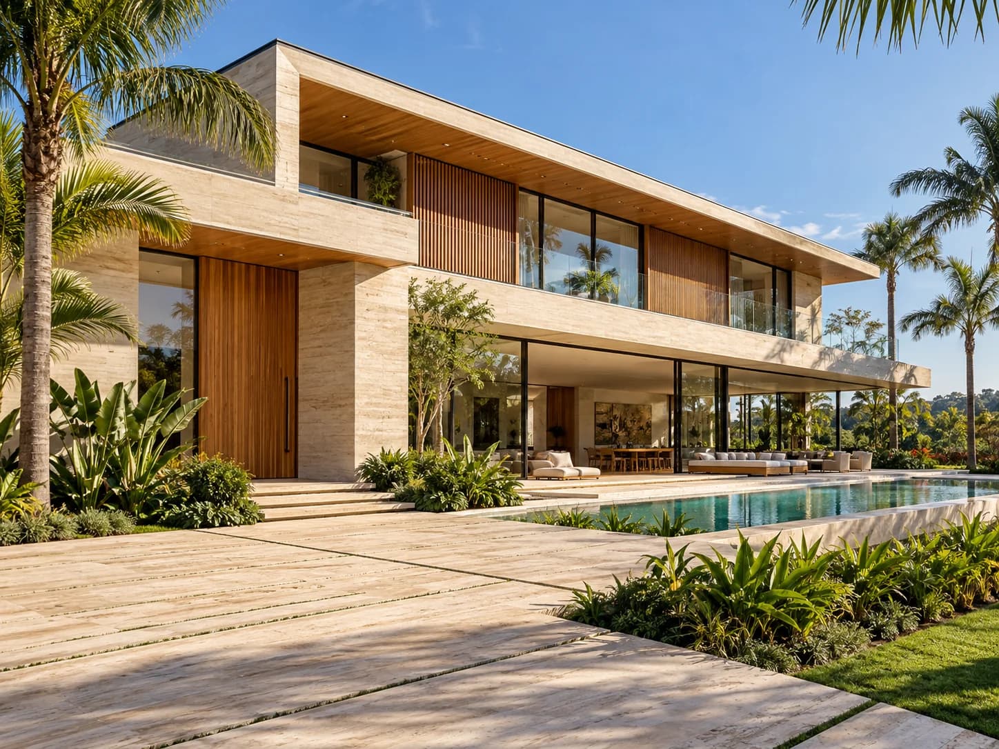 Outro ângulo da arquitetura contemporânea da residência