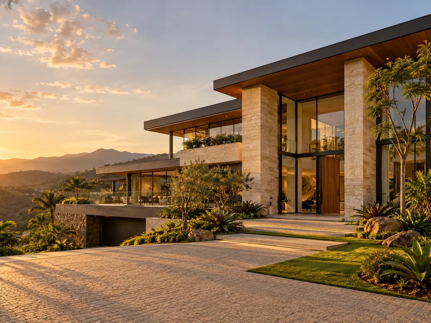 Arquitetura e paisagem da Villa Serra Dourada